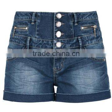 Newest design sex Denim Shorts Wholesale Ladies Jeans Short slim fit high waist roll up Summer Woman Short Pants girls 2016