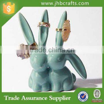 Home Decoration Love Bunnies Ring Holder