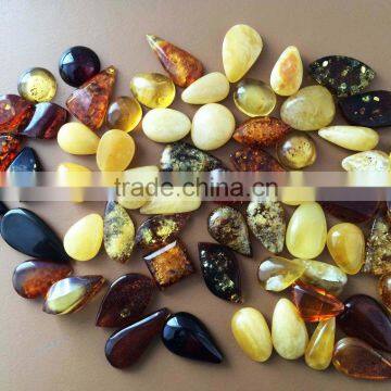 Amber caboshon, Natural Baltic Amber pendant