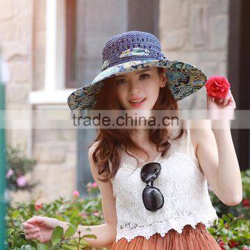 Chinese National wind New fashion women beach sun straw hats