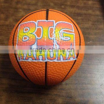 2015 new design high quality basketball stress ball with stand