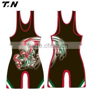 Sublimation youth wrestling singlet, wrestling gear, wrestling uniform