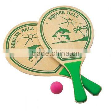 Cutomized promotional Wooden beach rackets, Wooden beach tennis racket