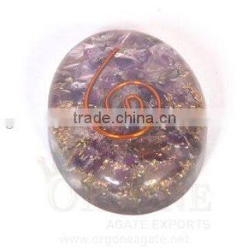 Amethyst Orgone Energy Oval | Orgonite Cabachons India | Wholesale Orgone Oval