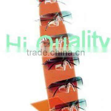 Sliding plate shaped Sunglass Display Holder/ Color Acrylic Glasses Display