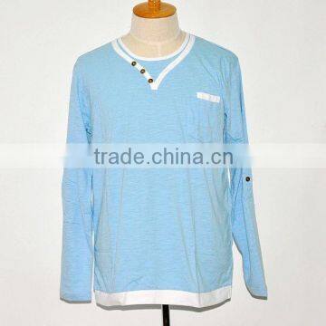 Light blue mens soft t shirts