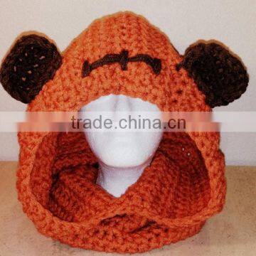 2015 trendy handmade baby crochet Ewok character hat