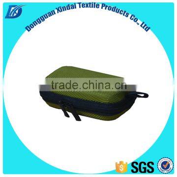 OEM Easy Carrying Waterproof Green EVA Earphone Case / Bag / Box With Mesh Pocket and Handle photo-3