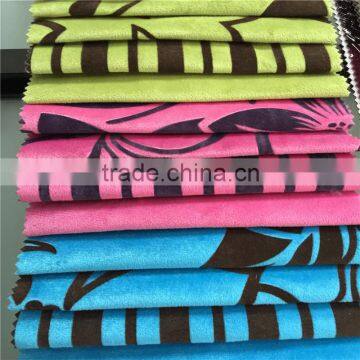 china wholesale flock on FDY velvet with nonwoven fabric