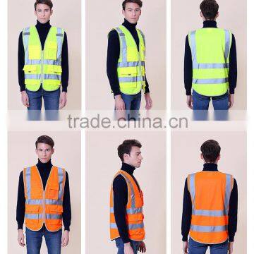 2016 China supplier road traffic orange reflective vest