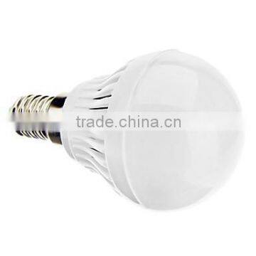 E14 3W 220-250LM 6000-6500K Cool White Light LED Ball Bulb (220-240V)