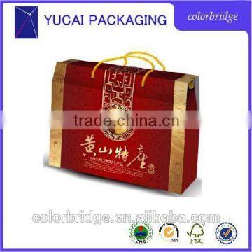Recyclable custom design products packing corrugated box for food