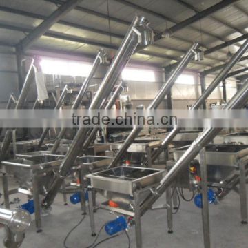 Inclined Screw Conveyor with Vibrating Hopper