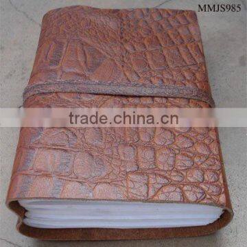 Leather Journal Croc