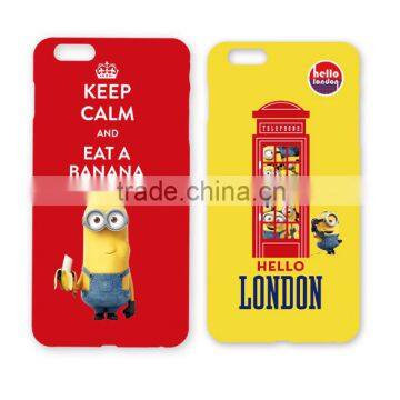 wholesale minion leather cell phone case with licensing agreement