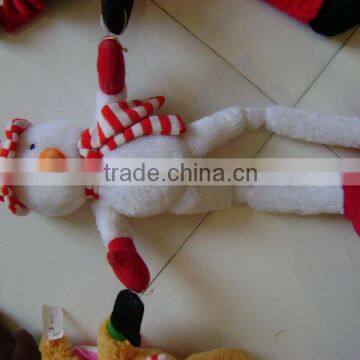 promotional&cute Plush Christmas penguin animal Toy With Hat&scarf Decoration