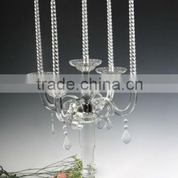 multi branch of Crystal candlestick for promotional gifts in china