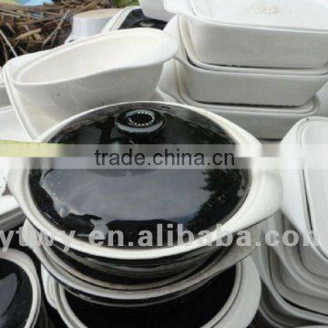 All kinds of stock ceramic soup bowl with lid for hot design,stock ware with lid