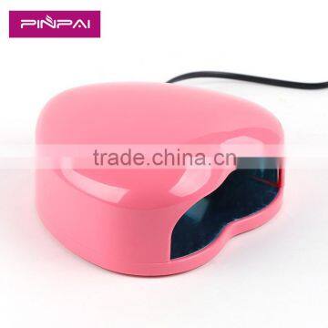 nail art product wholesale heart-shaped led uv gel lamp