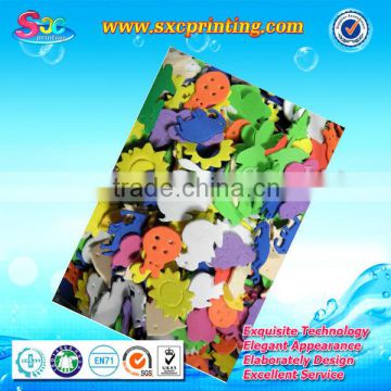 Customized puffy animal sticker for toy box , toy eva foam stickers , toy box stickers