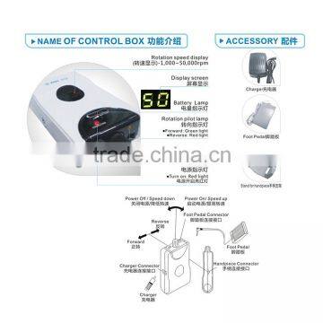 Rechargeable Portable Micromotor bone wood metal engraving machine