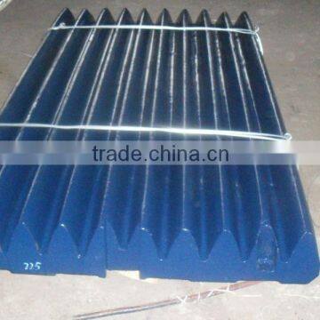 High manganese steel jaw plate,fixed jaw crusher spare parts,jaw plate for jaw crusher