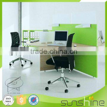 2016 Modern Two People Workstation Keyboard Tray With CPU Holder and Drawer Pedestal photo-4