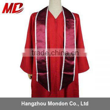 Hot Sell Graduation Stole with trim end in V-tip