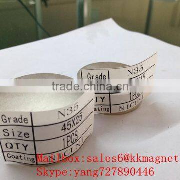 neodymium magnet ndfeb magnit 45x25 45 25