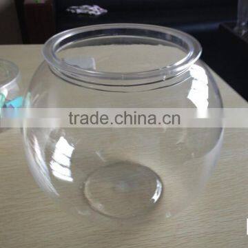 wholesale cheap portable clear PET fish bowls,large capacity 9500ml round fish bowl,custom clear fish bowl made in China factory