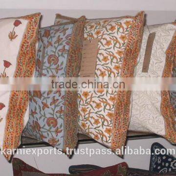 JAIPUR FAMOUS INDIAN HAND BLOCK PRINTED CUSHION COVERS