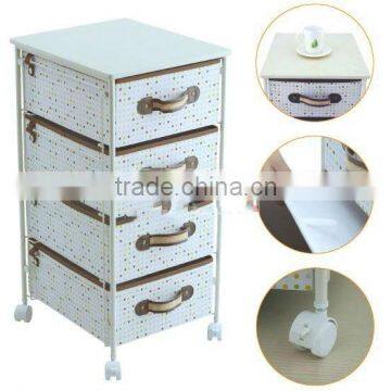 2012 New arrival Canvas Rolling storage cart 3 Drawers