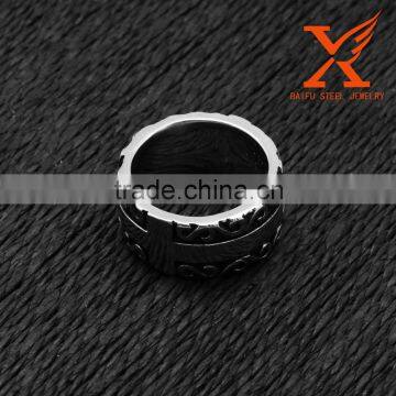 In Stock 2016 Removable Black Silver Base Mens/Womens Stainless Steel Cross Ring for Christian Baptism photo-4