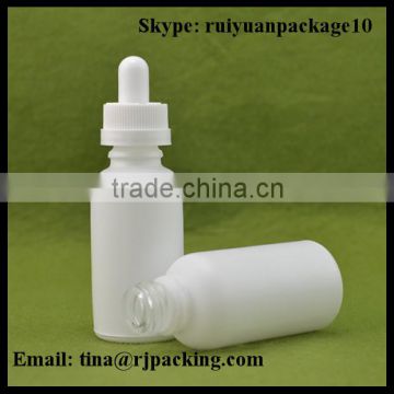 frost white glass dropper bottle 30ml drip glass bottle glass bottle guangzhou