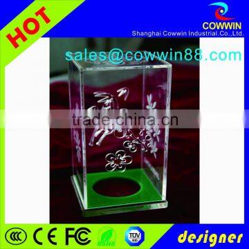 rotating acrylic lipstick display stand, stained glass display stand, clear acrylic tv stand