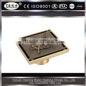 customized casting brass washing machine floor drain