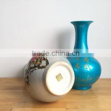 High Quality Home Decor Ceramic Green Vase photo-4