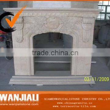 Natural Stone Modern Fireplace