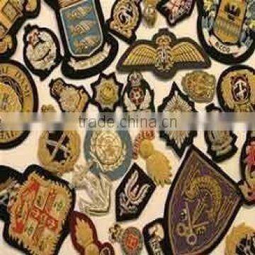 Hand Embroidered Blazer Badge FGI Stock