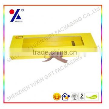 new products customized flatable packing box with clear window ,customized printing and design