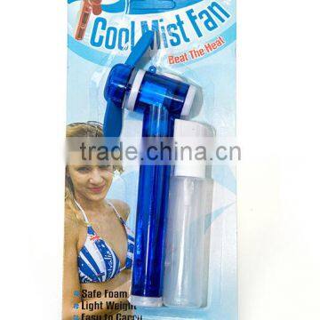 Best quality Mini usb mini desk fan with water mist Plastic Material water mist spray bottle fan