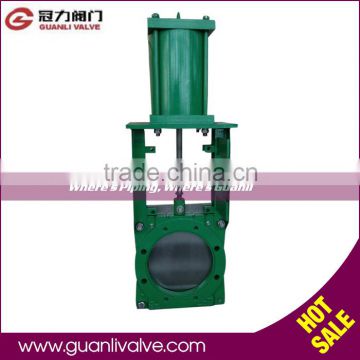 DI pneumatic slurry knife gate valve