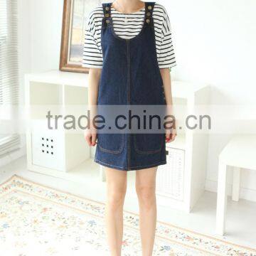 Short Sleeve Sexy Jean Blue Printed Women Bandage Dress photo-3