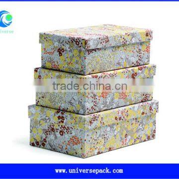 Packing Gifts Boxes Nice Calico Fabric Box Wholesale Custom Products