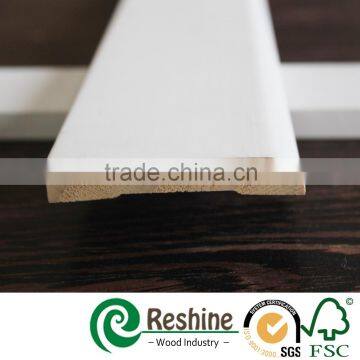 Finger joint primer wood skirting board moulding