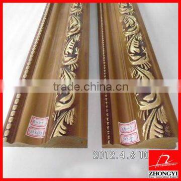 plastic Golden Mirror Frame Mouldings