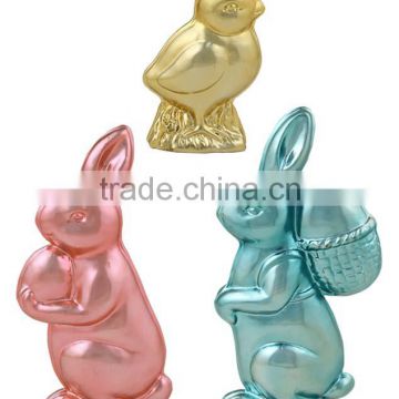 Metallic Candy Chick Rabbit ceramic easter rabbit