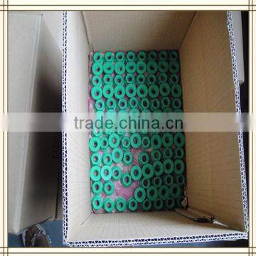 Green color PTFE din6923 hex flange nuts