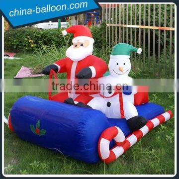 Best Selling Cheap Outdoor Inflatable Christmas Decoration Inflatable Pocket/car/santa Claus and Snowman photo-3