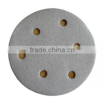 special coated anti-clogging hook and loop sandpaper disc